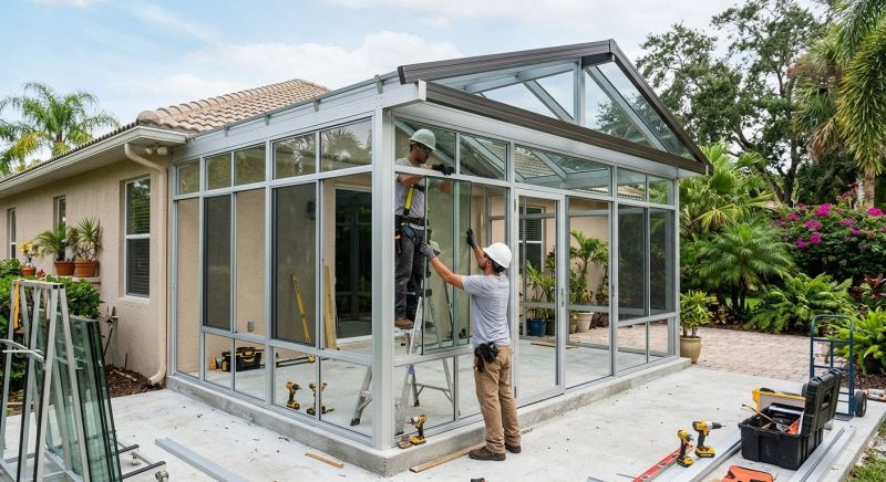 Enclosed Patio Installation